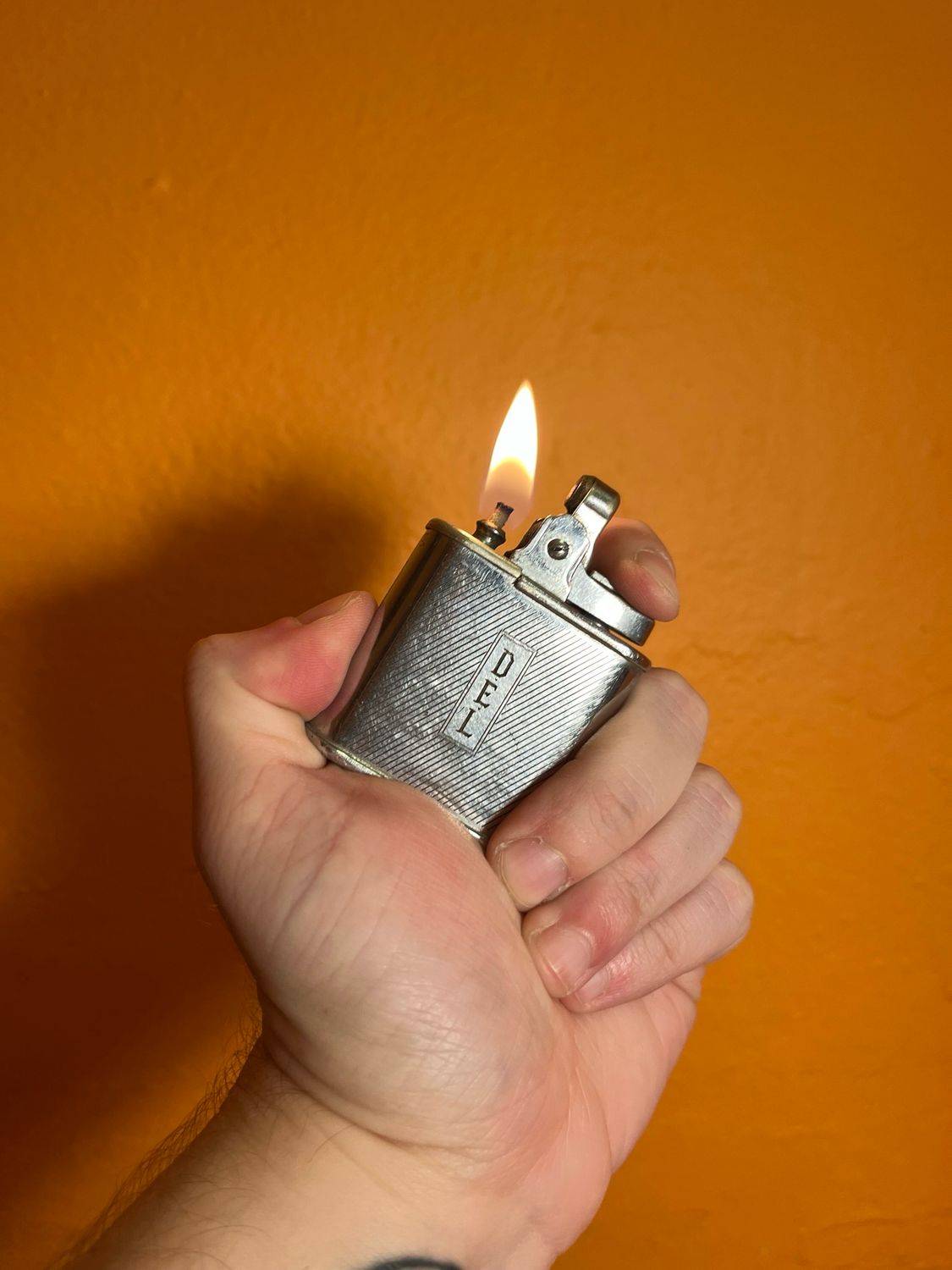Customized ‘DEL’ Ronson Whirlwind Lighter