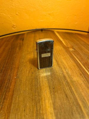 1974 Imitation Wood Zippo Slim Lighter
