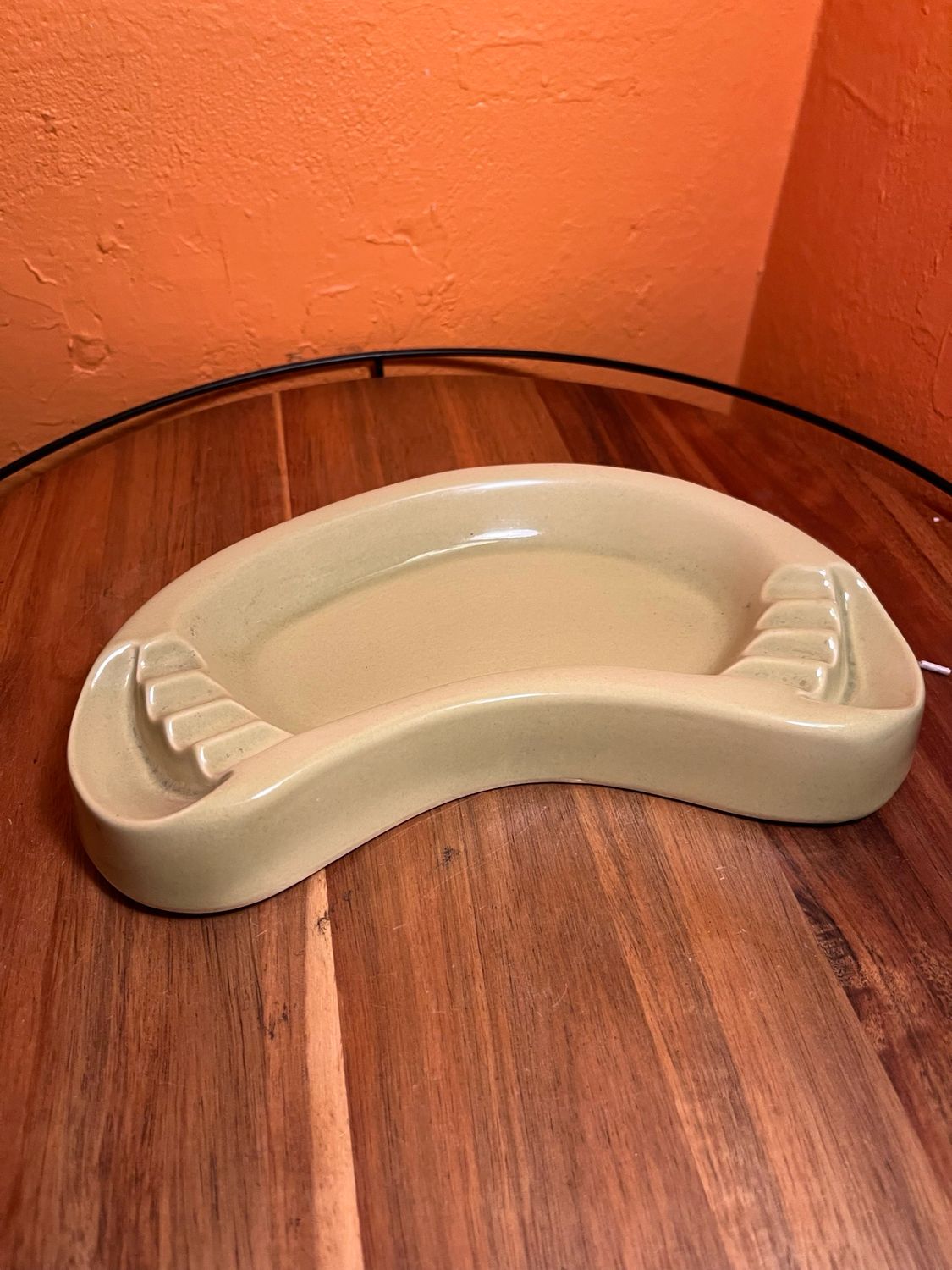 Kidney Shaped Oversized Ashtray