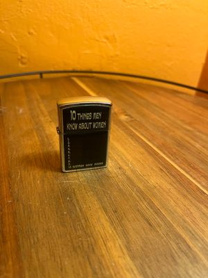 2001 Men Don’t Know About Women Flip Top Lighter