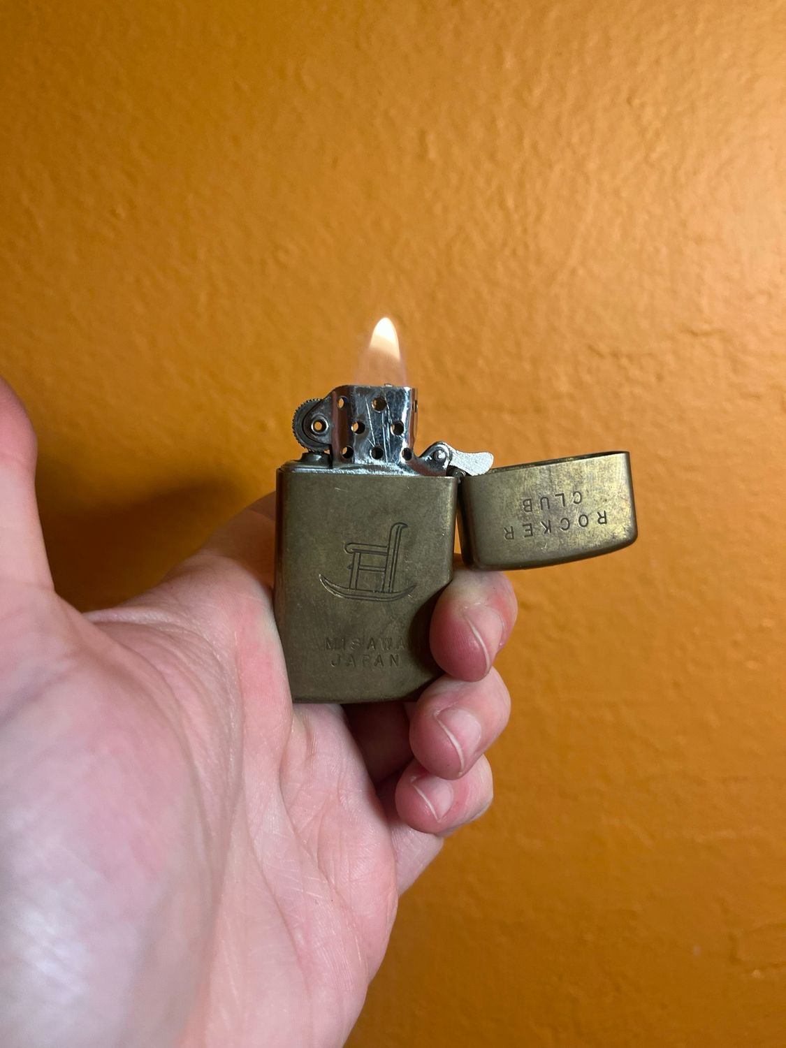 Misawa Japan Rocker Club Slim Flip Top Lighter