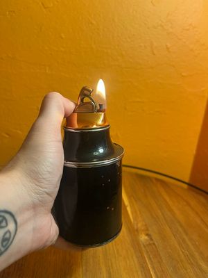 Table Lighter Cigarette Dispenser Combination
