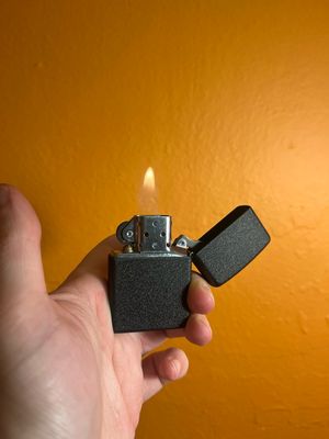 2011 Black Crackle Zippo Lighter
