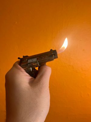 Handgun Keychain Lighter