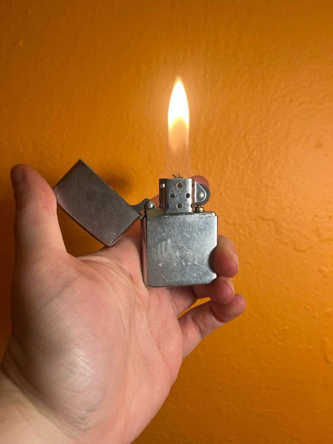 1982 Customized ‘Peace’ Zippo Lighter