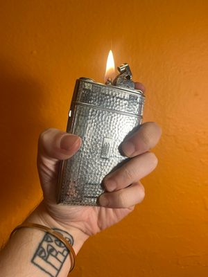 Customized ‘M’ Evans Cigarette Case Lighter