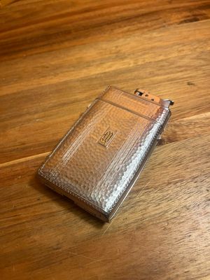 Customized ‘M’ Evans Cigarette Case Lighter