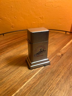 USS Forster DER-334 Zippo Barcroft Table Lighter