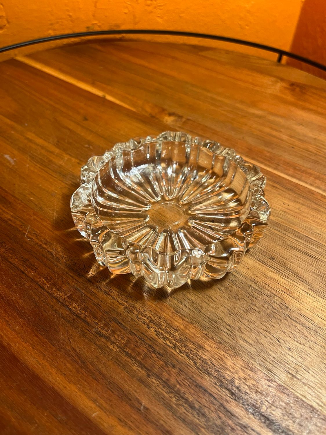 Cast Glass Ashtray