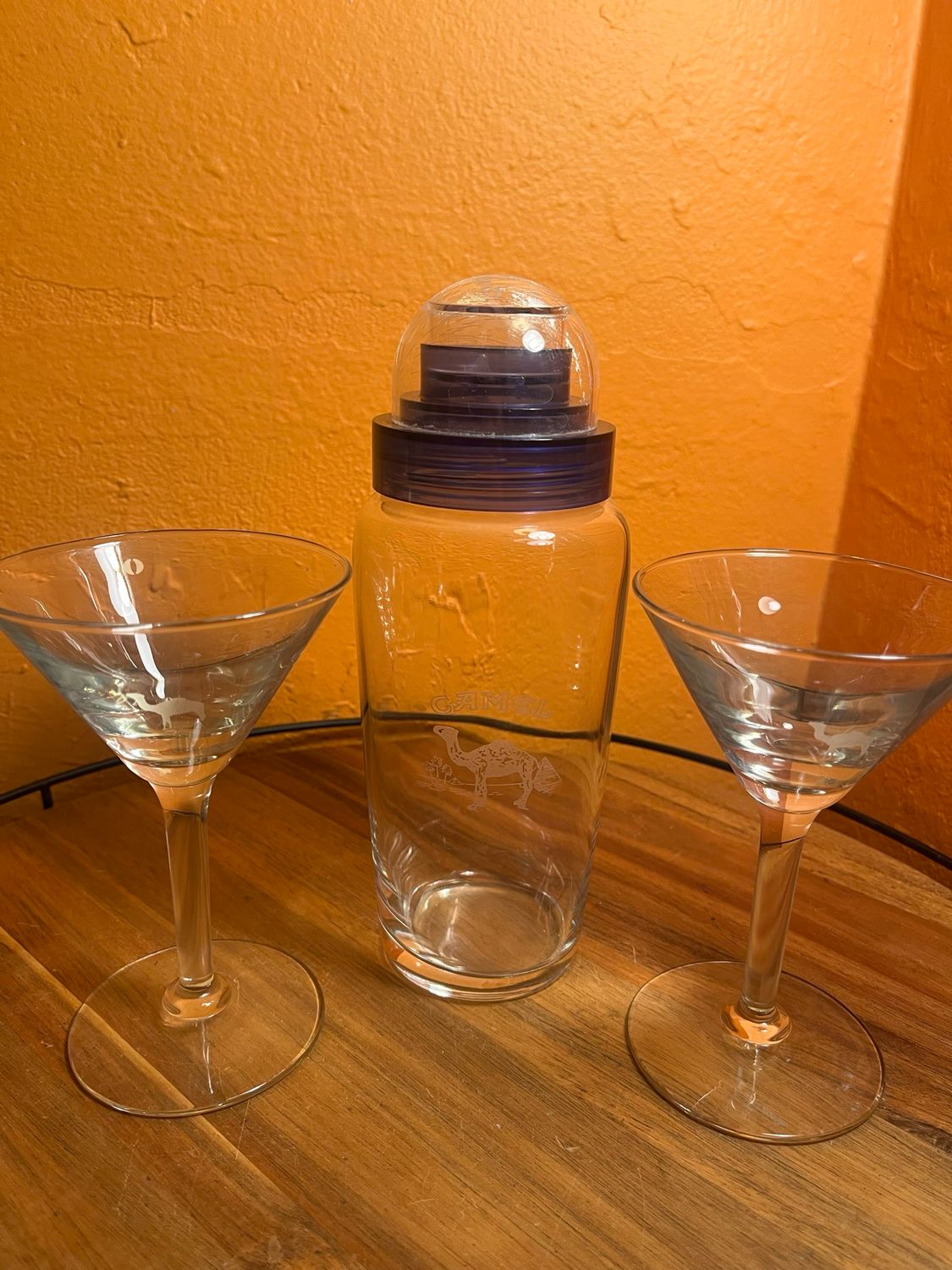 Camel Cocktail Shaker &amp; Glass Set