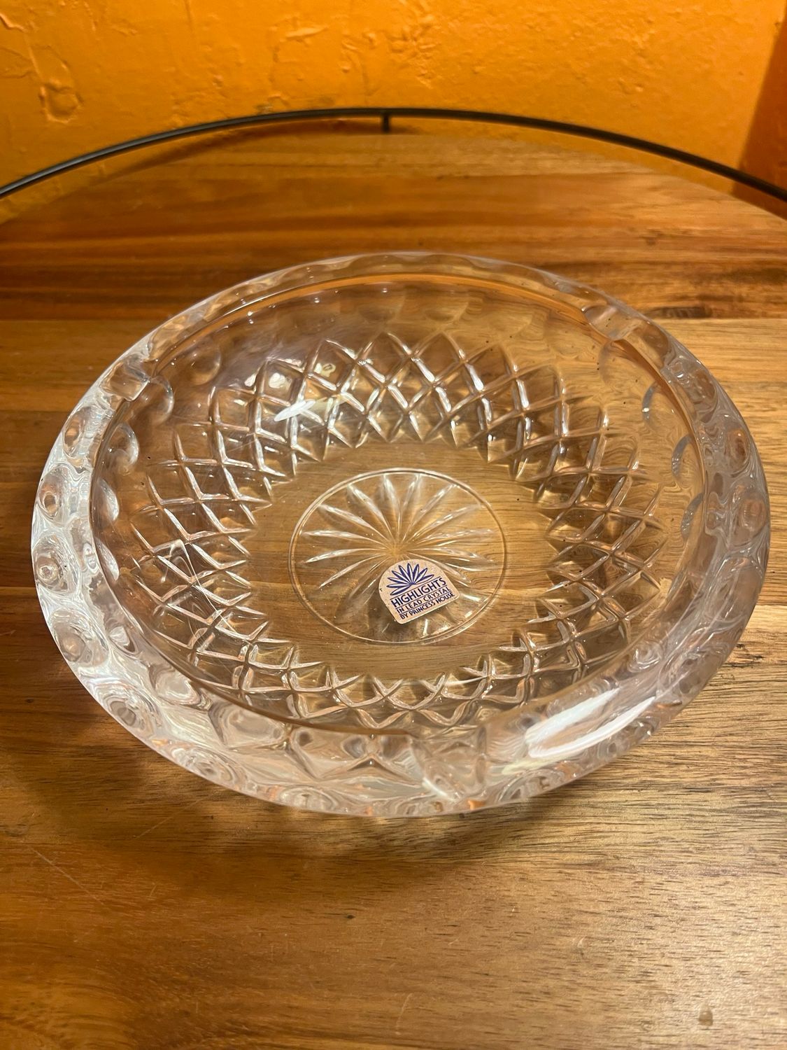 Highlights In Lead Crystal By Princess House Ashtray