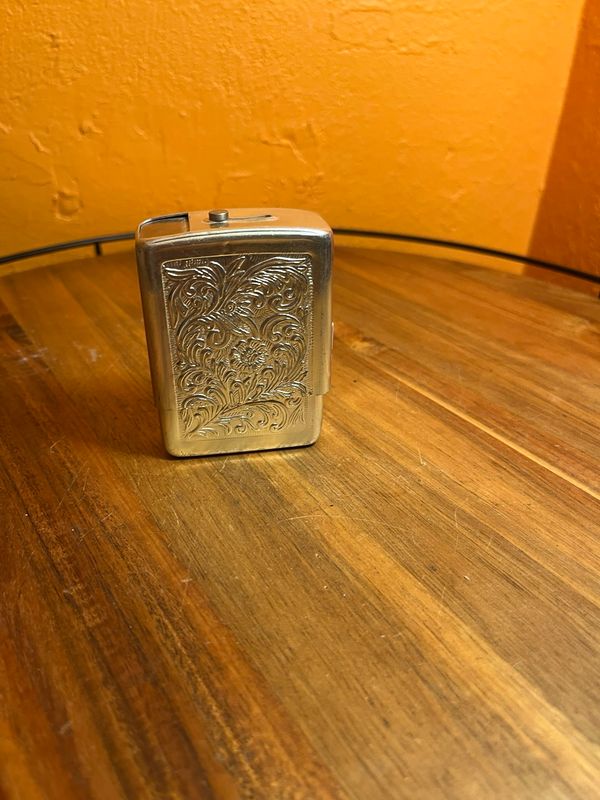 Floral Filigree Cigarette Carton Case