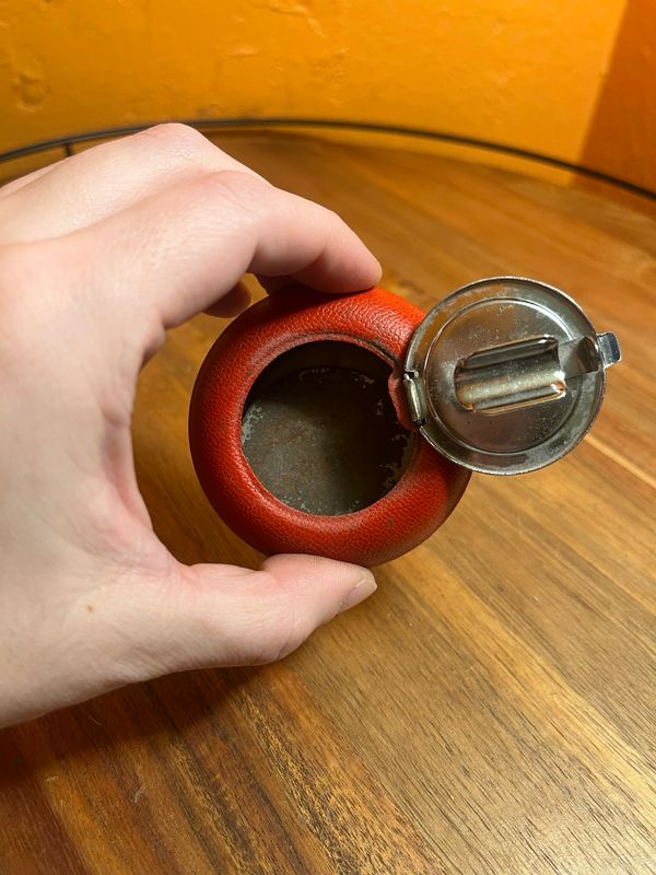 Red Lidded Ashtray