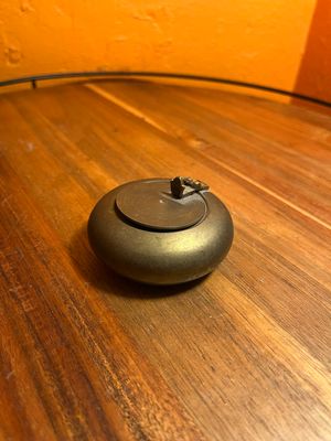 Brass Lidded Ashtray