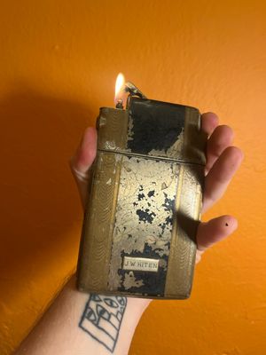 Customized ‘JW Hiten’ Flaking Marathon Cigarette Case Lighter