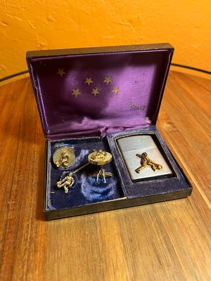 Bowling Lighter &amp; Cuff Links Box Set