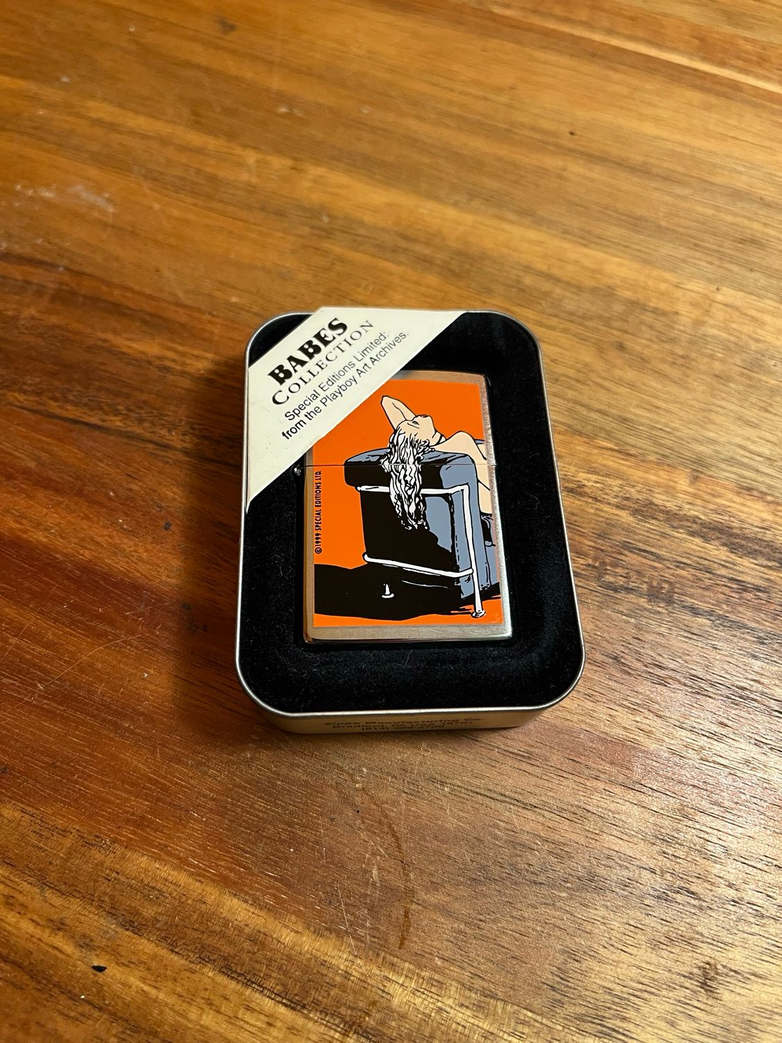 1999 Playboy Babes Collection Two Sided Pinup Zippo Lighter