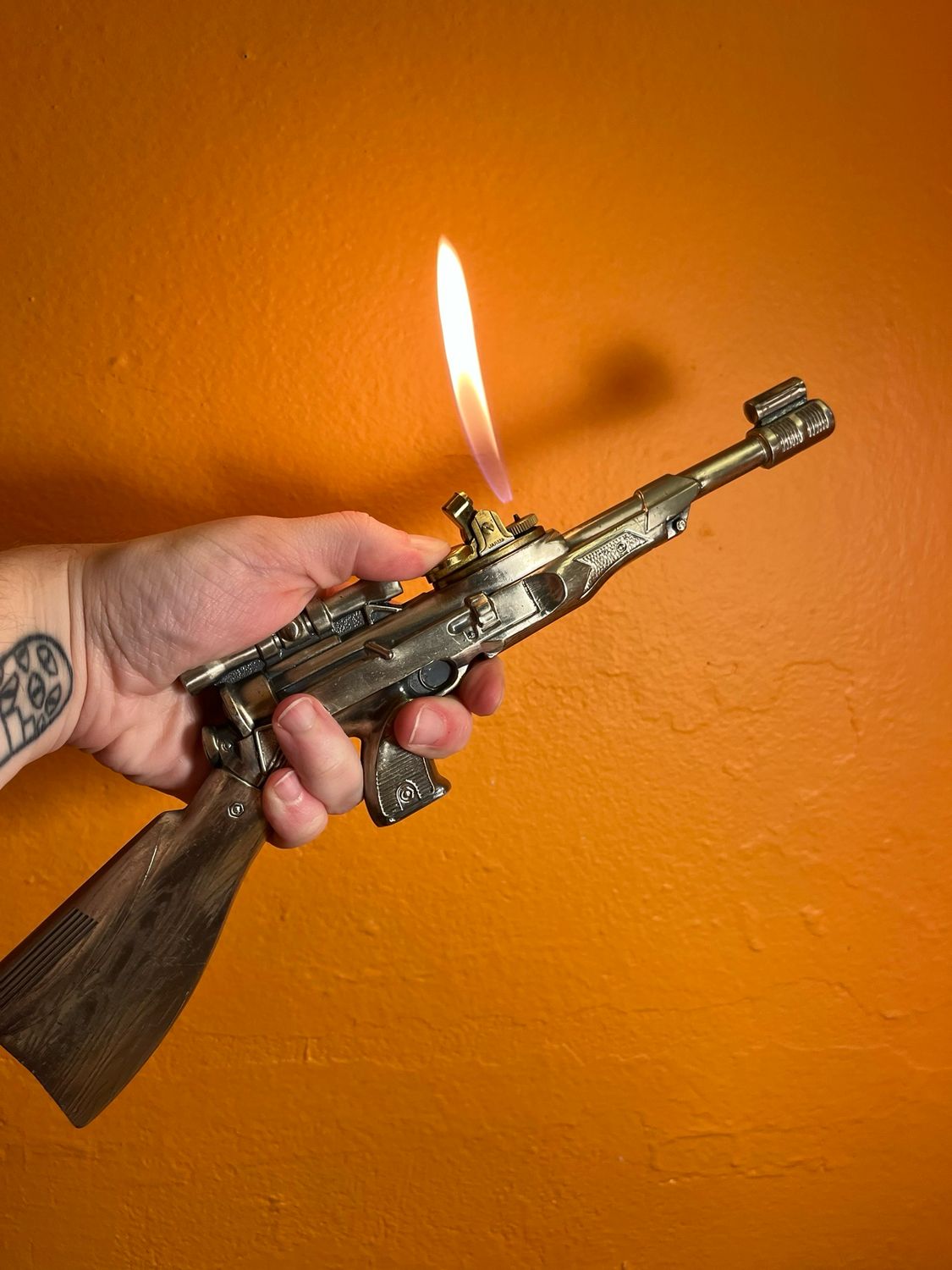 Long Gun With Sniper Scope Table Lighter