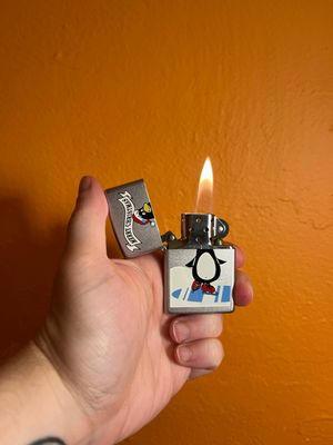 2001 Merry Christmas Penguin Zippo Lighter