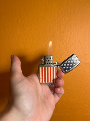American Flag Flip Top Lighter