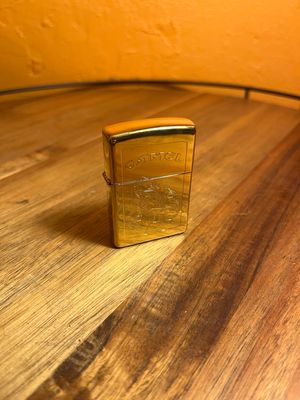 1996 CZ77 / Z152 22k Gold Plated ABA Camel Joe With Pool Que Zippo Lighter