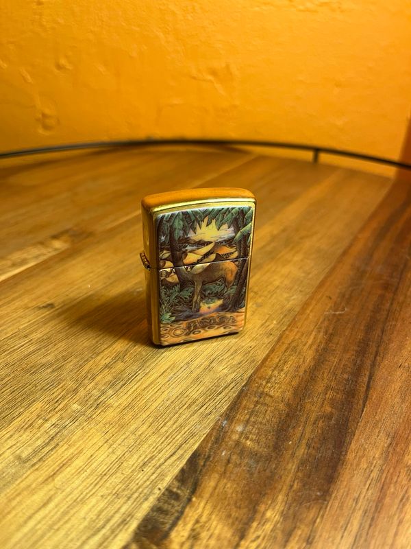 1997 CZ128 / Z214 Camel 24 Hours Desert Illustrations By Barrett Smythe Zippo Lighter
