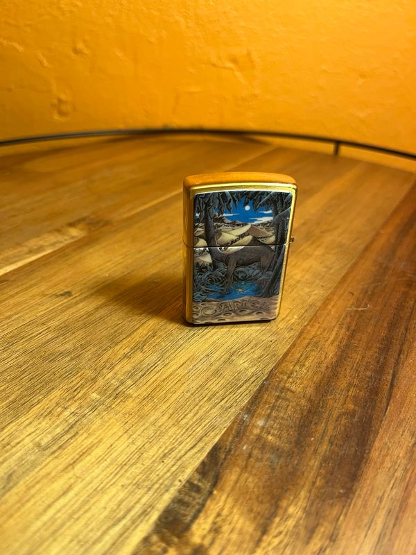 1997 CZ128 / Z214 Camel 24 Hours Desert Illustrations By Barrett Smythe Zippo Lighter