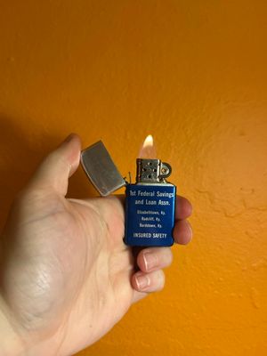 1st Federal Savings &amp; Loan KY Slim Flip Top Lighter