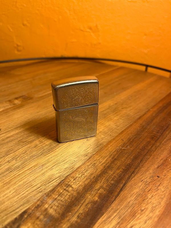 1996 Damaged Camel Western Filigree Zippo Lighter