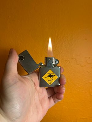 2000 Australian Road Signs - Kangaroos Next 14km Zippo Lighter