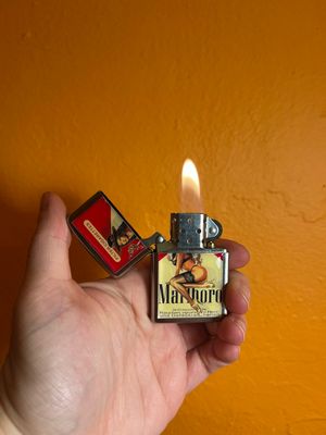 2014 Brunette Marlboro Pinup Zippo Lighter
