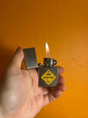 2000 Australia Road Signs - No Shooting Penalty $1000 Zippo Lighter