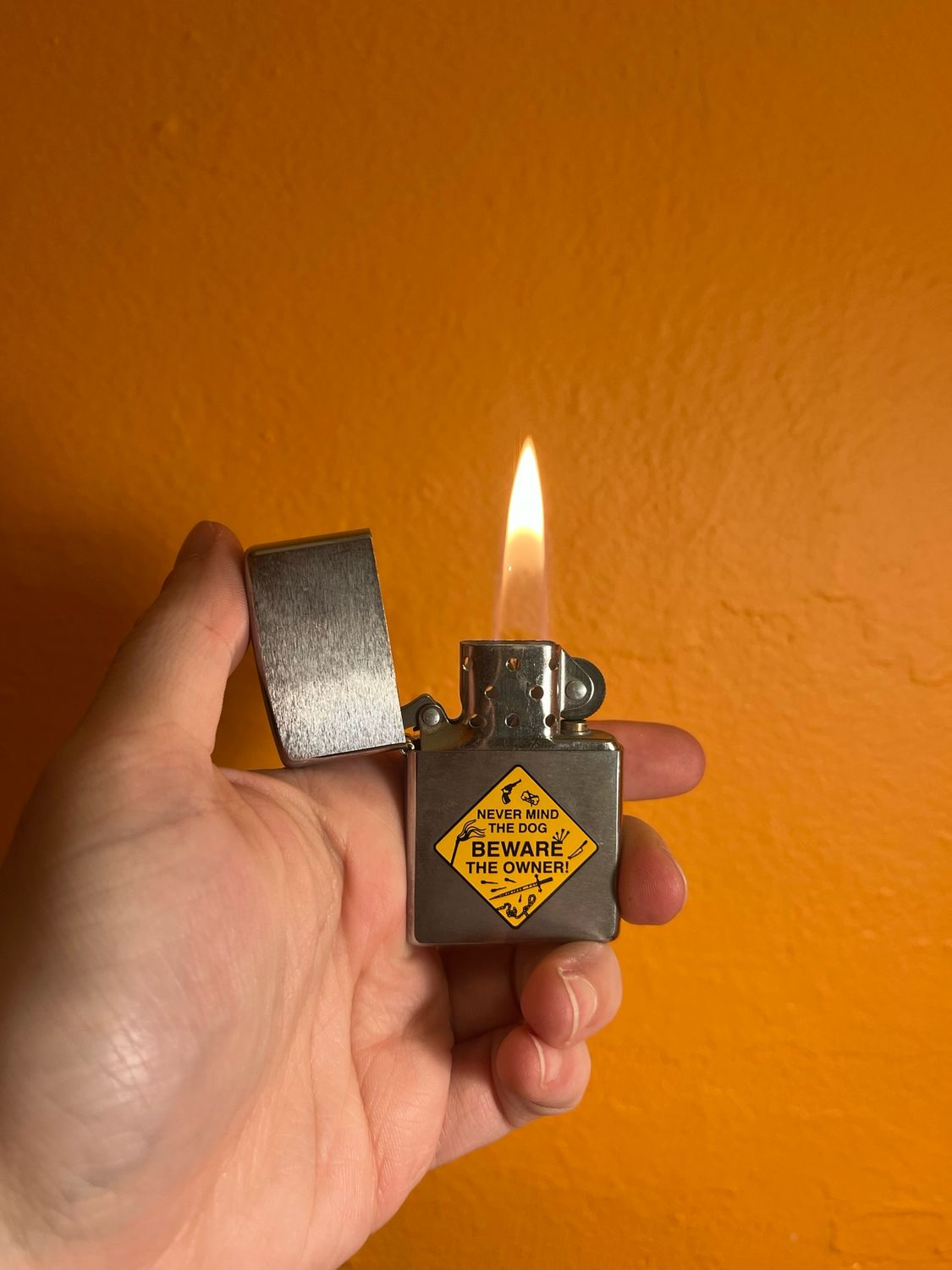 2000 Australian Road Signs - Beware Of Owner Zippo Lighter