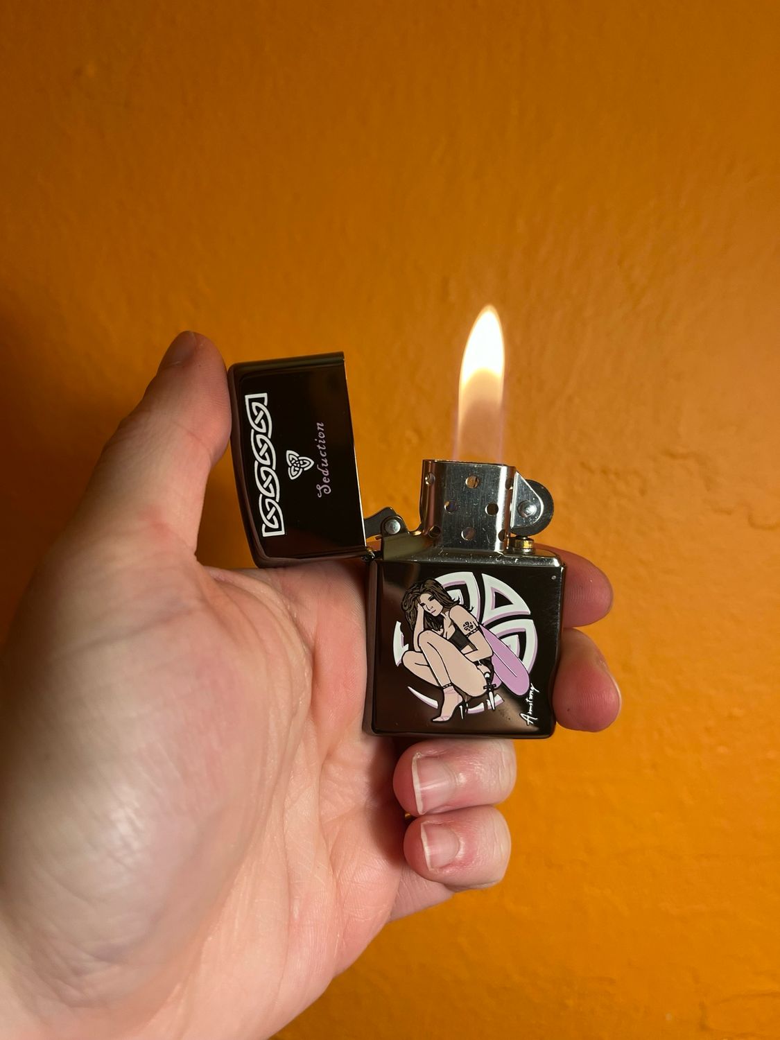2002 Seduction Fairy Pinup Zippo Lighter