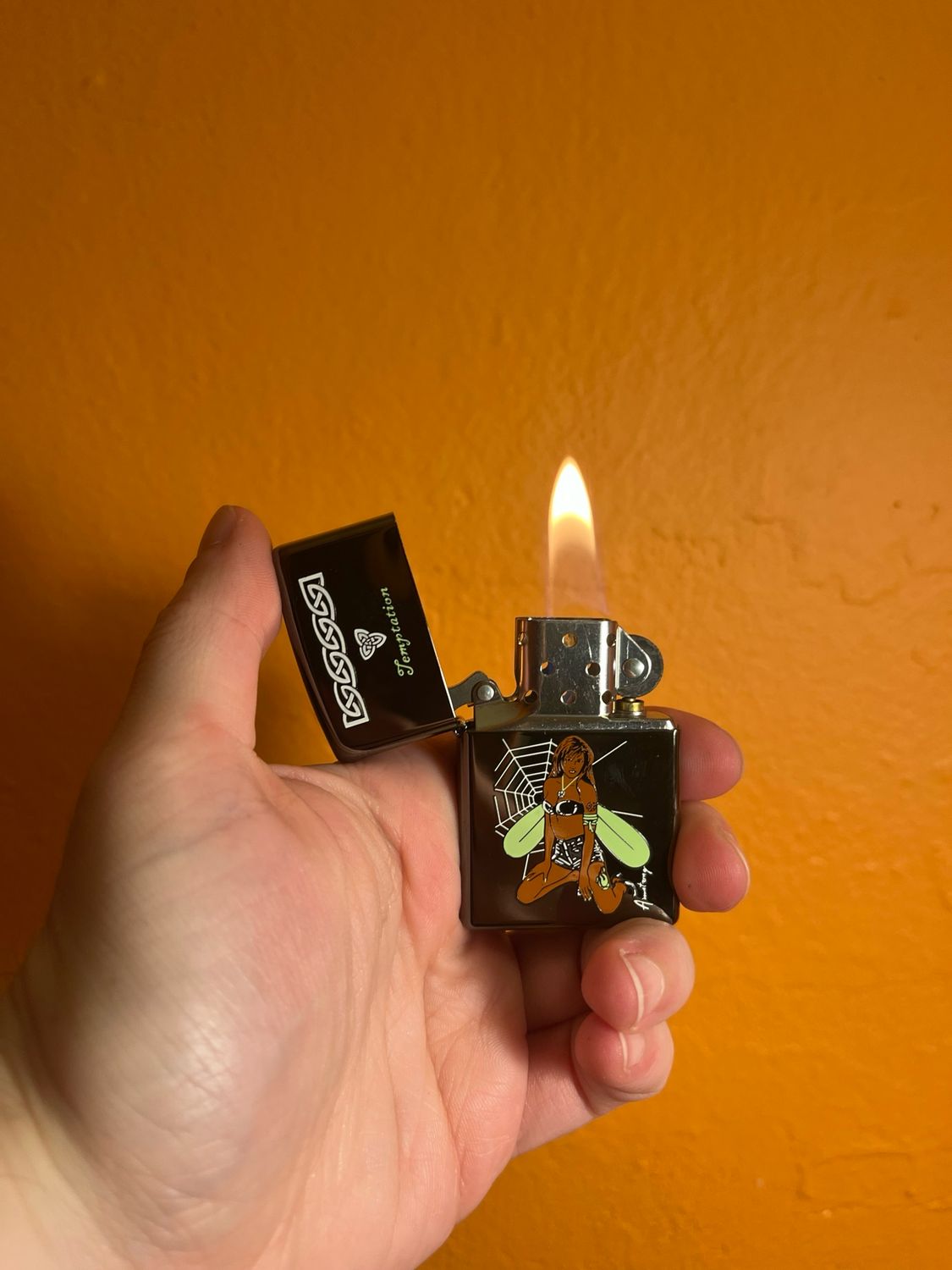 2002 Temptation Fairy Pinup Zippo Lighter