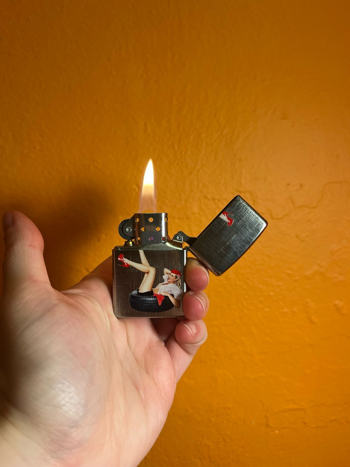 2013 Pit Stop Pinup Zippo Lighter