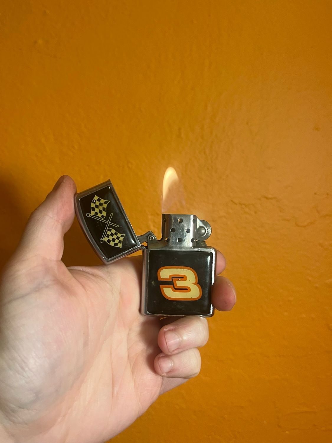 Racing Font 3 Flip Top Lighter