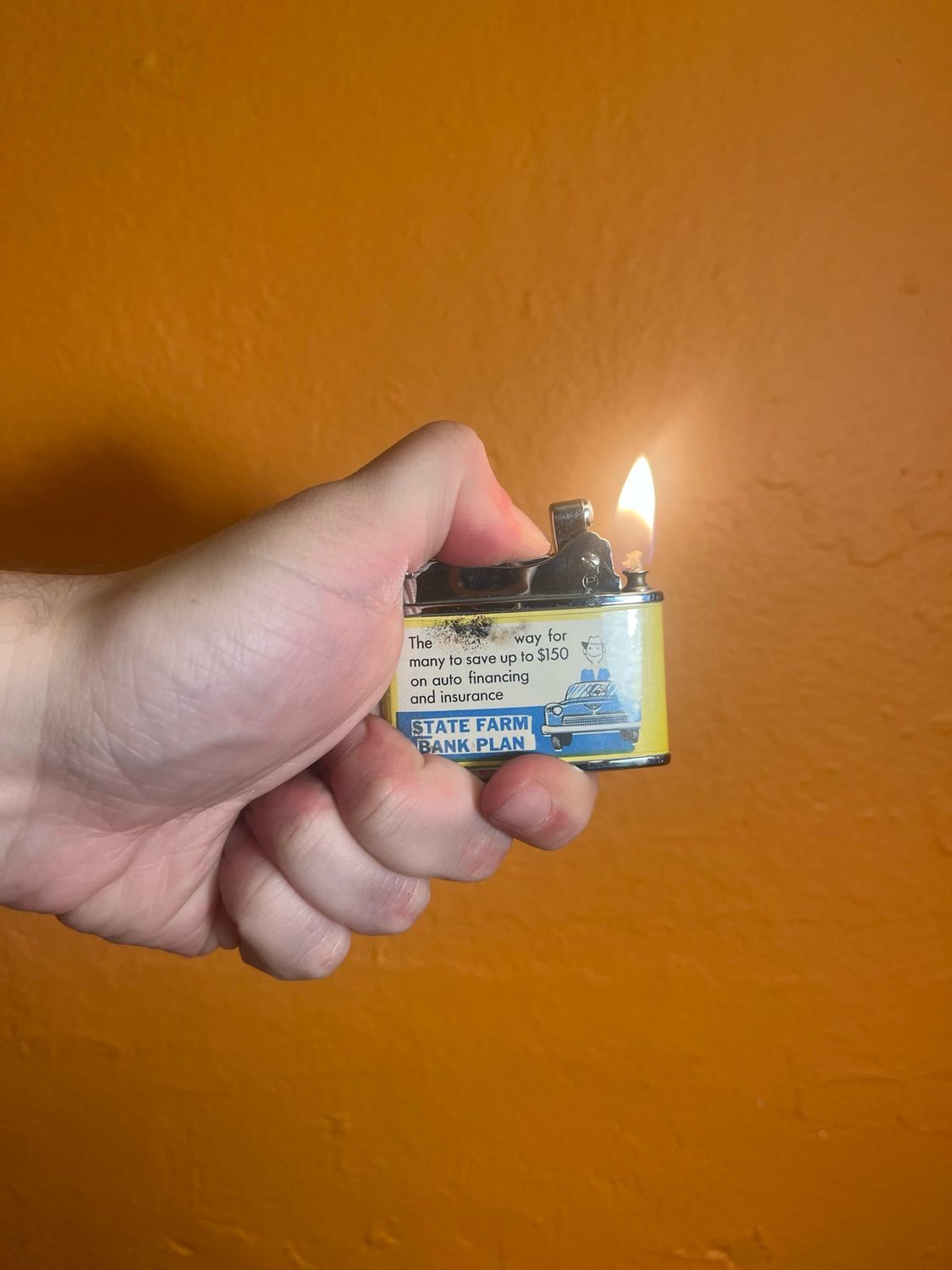 Worn State Farm Flat Lighter