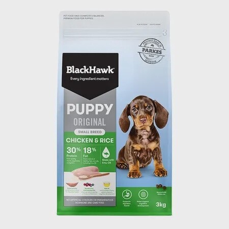 BlackHawk Puppy Small Breed Chicken &amp; Rice 3kg