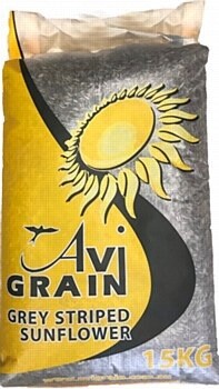 Avigrain Grey Stripe Sunflower 15kg