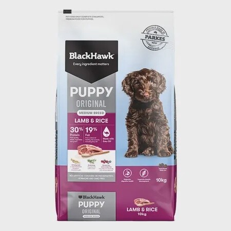 BlackHawk Puppy Medium Breed Lamb &amp; Rice 3kg