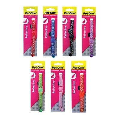 Cat Collar Nylon Snow Reflective 15-22.5cm 10mm
