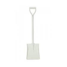 Square Mouth Shovel White Metal