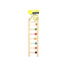 Bird Toy Wooden Ladder with Beads