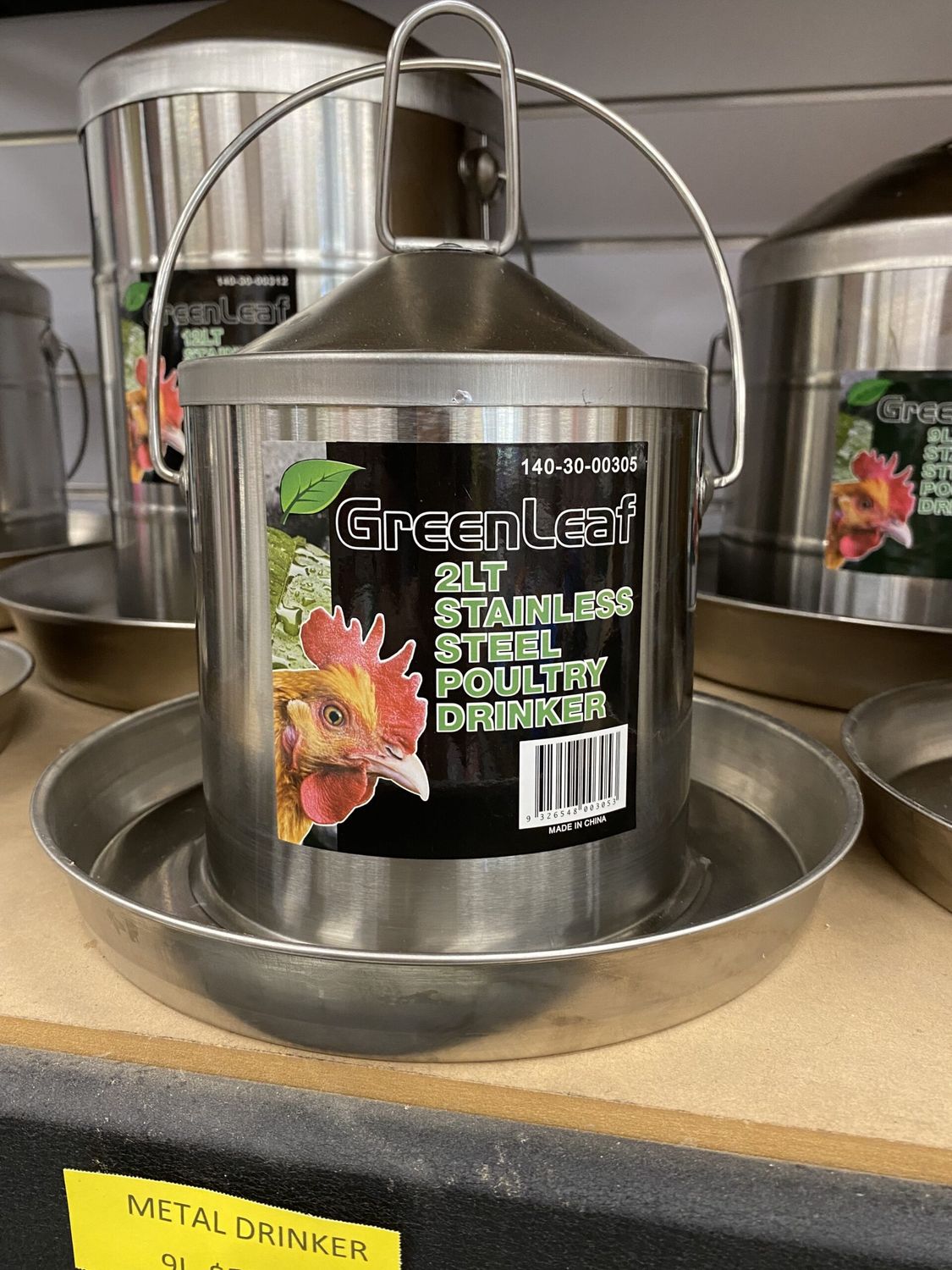 GreenLeaf Stainless Steel Poultry Drinker