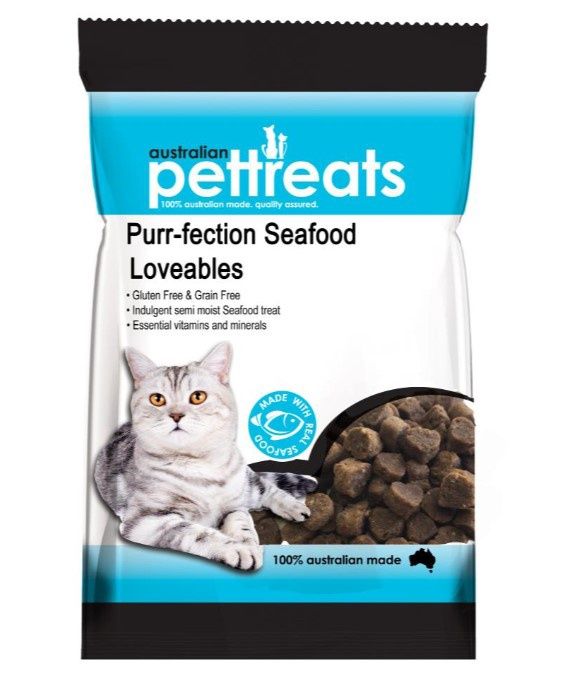 Australian Pet Treats Purr-fection Seafood Loveables