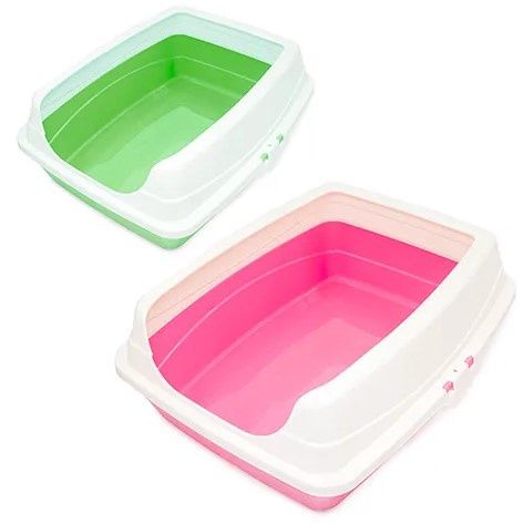 Cat Litter Tray with Rim