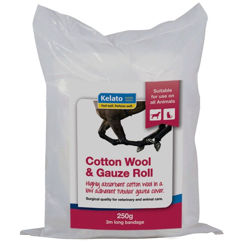 Kelato Cotton Wool &amp; Gauze Roll 250g