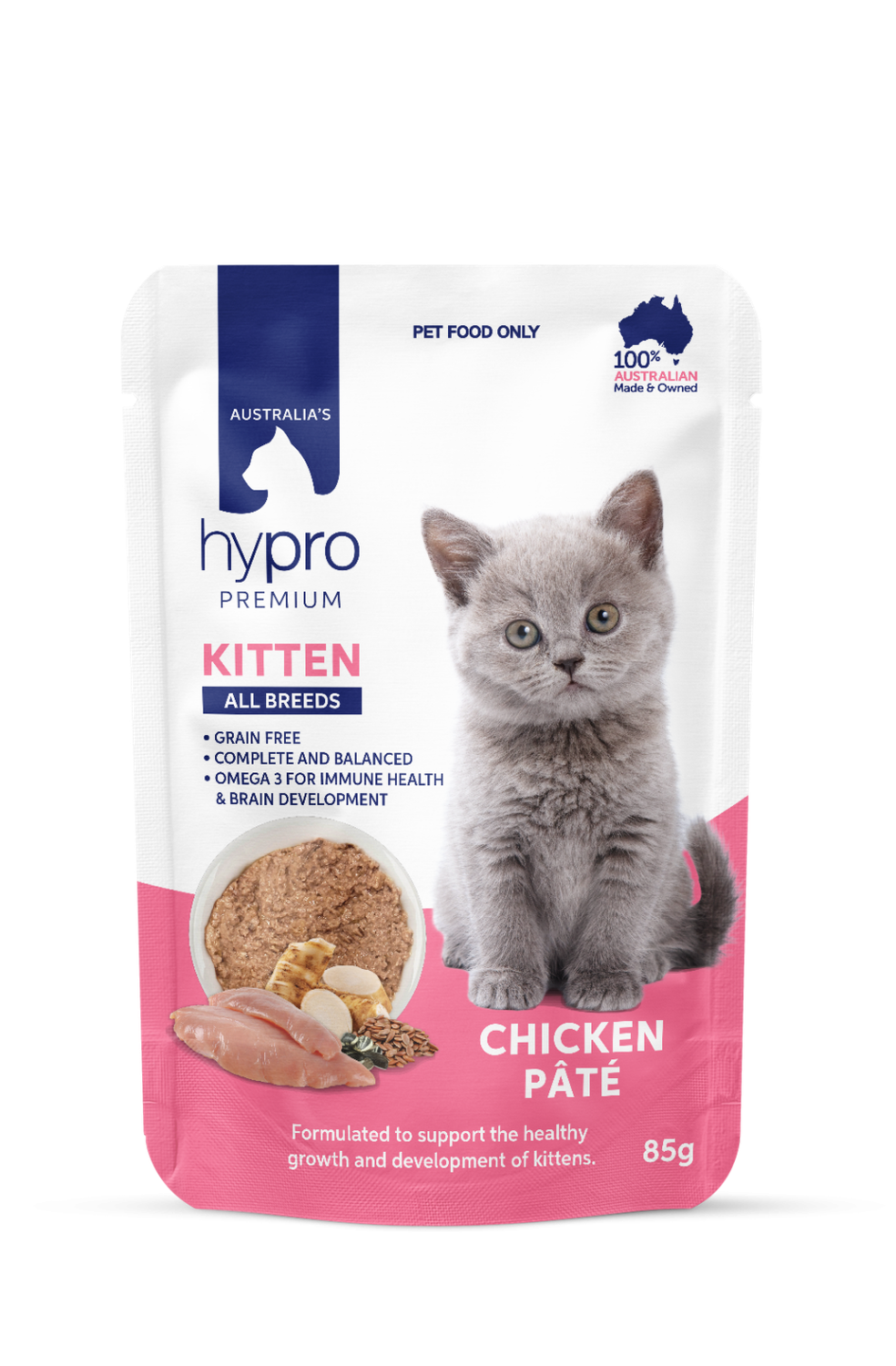 Hypro Grain Free Kitten Chicken Pate 12pk