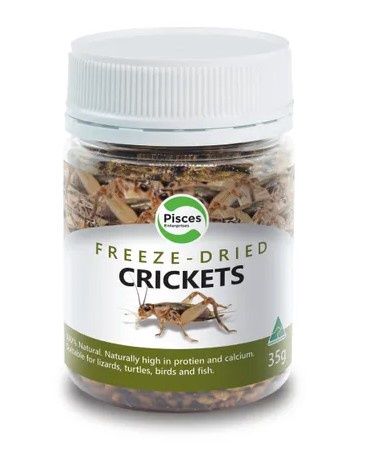 Pisces Freeze Dried Crickets, Size: 30g